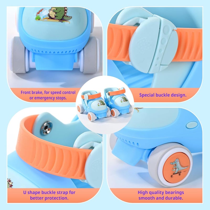 Mpoutik Kids Children's Adjustable Quad Roller Skates Wheels Lock Boys Girls Roller Skate for Beginners Toddlers Baby Age 2-6 Years Old - Image 5